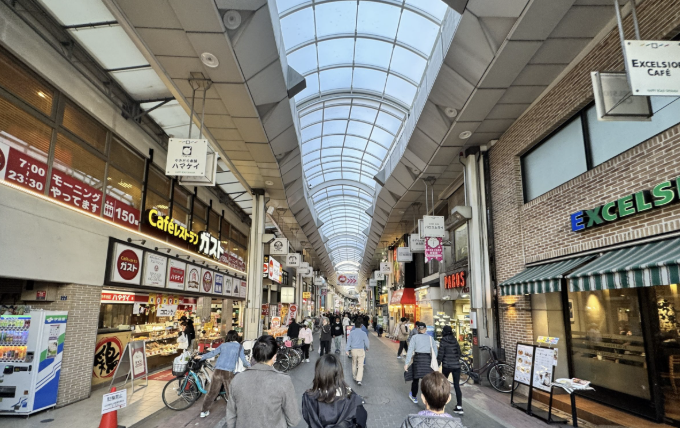 大山の商店街の様子